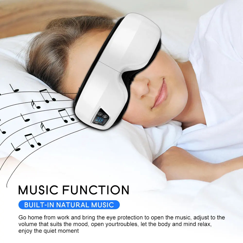 Eye Massager Smart Airbag Vibration  Eye Care/Self Care Instrument Heating Bluetooth Music Relieves Fatigue, Dry Eye And Dark Circles