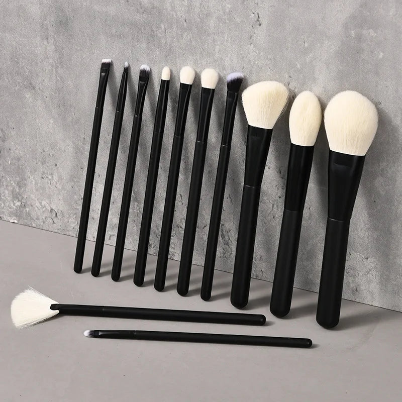 Makeup Brush Set - 18Pcs Natural Hair Foundation Eyeshadow Blending Brush Professional Eco-Friendly Beauty Tools