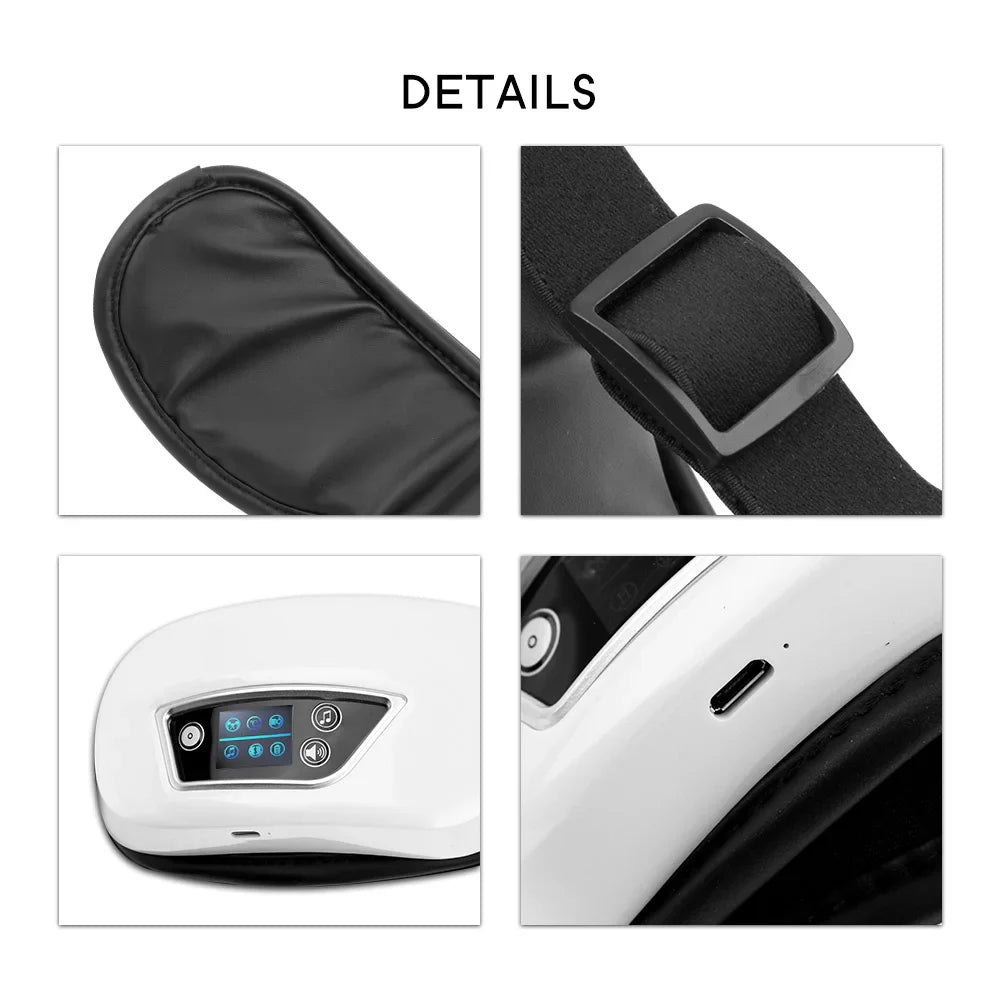 Eye Massager Smart Airbag Vibration  Eye Care/Self Care Instrument Heating Bluetooth Music Relieves Fatigue, Dry Eye And Dark Circles